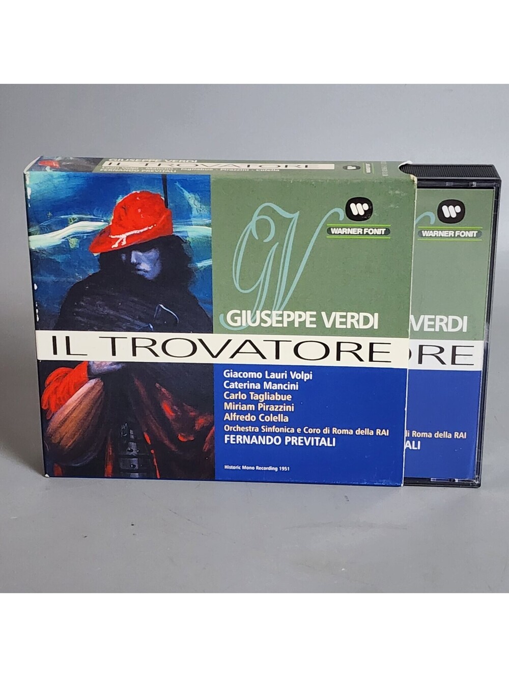 Giuseppe Verdi: Il Trovatore 2CD Opera Warner Fonit 1951 Mono Recording NM